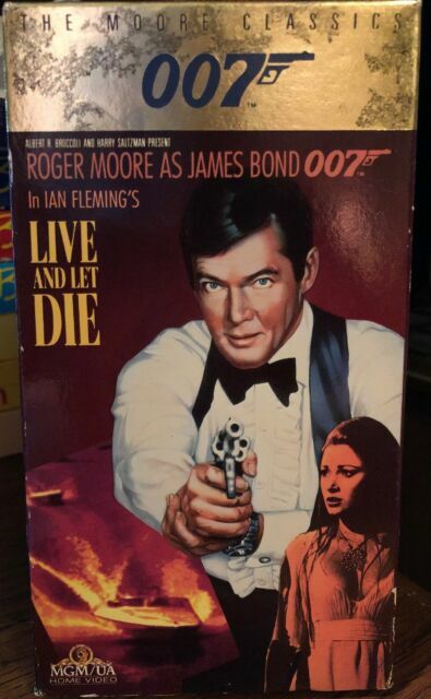 James Bond 007 Live And Let Die Vhs Movie Tape M1418 For Sale Online Ebay