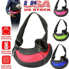 Pet Sling Bag Adjustable Breathable Carrier Backpack for Small Dogs Cats 7.7lbs