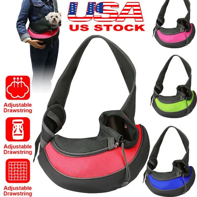 IMOUNTEK Pet Sling Bag Adjustable Breathable Carrier Backpack for Small Dogs Cats 7.7lbs
