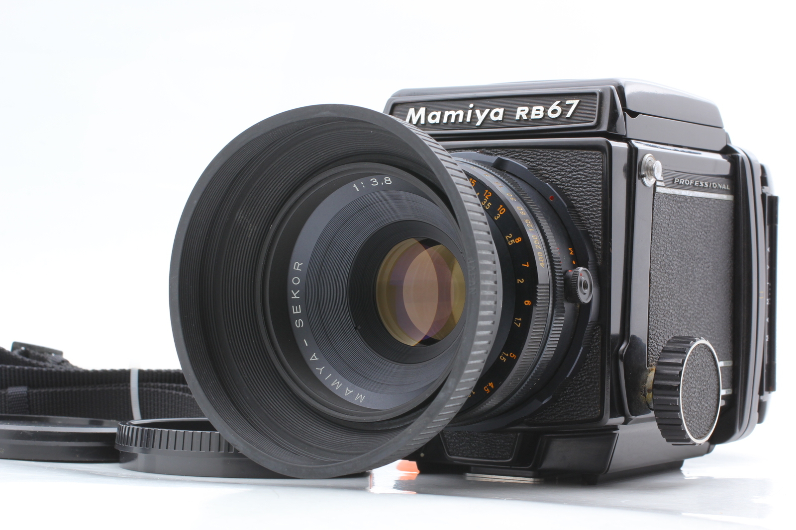 [MINT w/Hood] Mamiya RB67 Pro Film Camera Sekor 127mm F3.8 Lens 120 From JAPAN