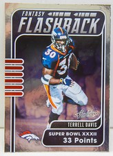 Terrell Davis 2020 Absolute Football Fantasy Flashback Foil Insert Card #FF-TD