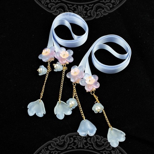 Cloth Ancient Style HeadWear Tassel Hanfu Hair Accessories Girl - Picture 17 of 30