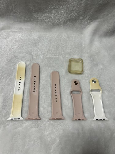 5 Apple Watch Sport Bands rose pink white & protective case - 第 4/4 張圖片