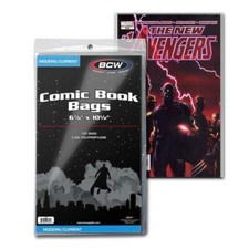 400 BCW Modern / Current Comic Book Protection Bags Sleeves 6 7/8 X 10 1/4 2 Mil