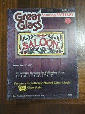 Great Glass Sporting Stained Glass Patterns 3 Full Sized Patterns