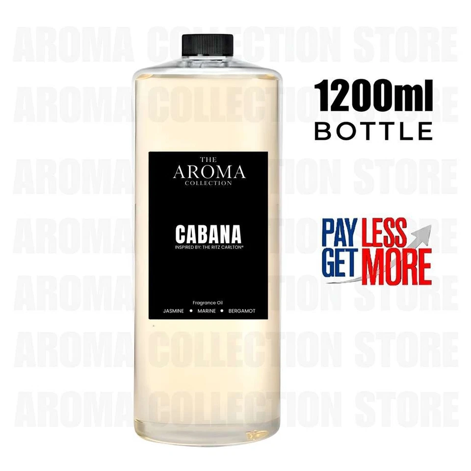 AROMA COLLECTION CABANA 1200 mL Scent Oil Inspired By: Ritz Carlton, Hotel Collection & Aroma360