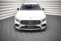 Maxton Design Frontlippe V.4 Passend FüR Mercedes A35 Amg / Amg-Line W177 Schwar