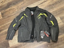 FLY RACING BUTANE JACKET  BLACK HI-VIS 4XL 477-20444X AP2