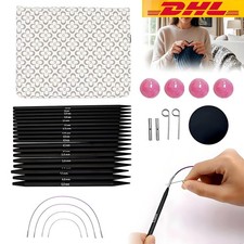 Auswechselbare Rundstricknadeln Set, 3,0-6 mm Stricknadeln Set Austauschbar NEU