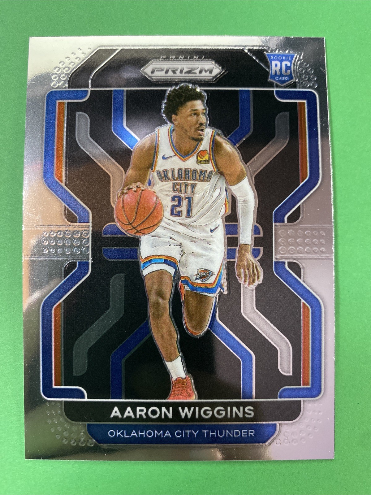 2021-22 Prizm Basketball Aaron Wiggins #286 OKC Thunder RC