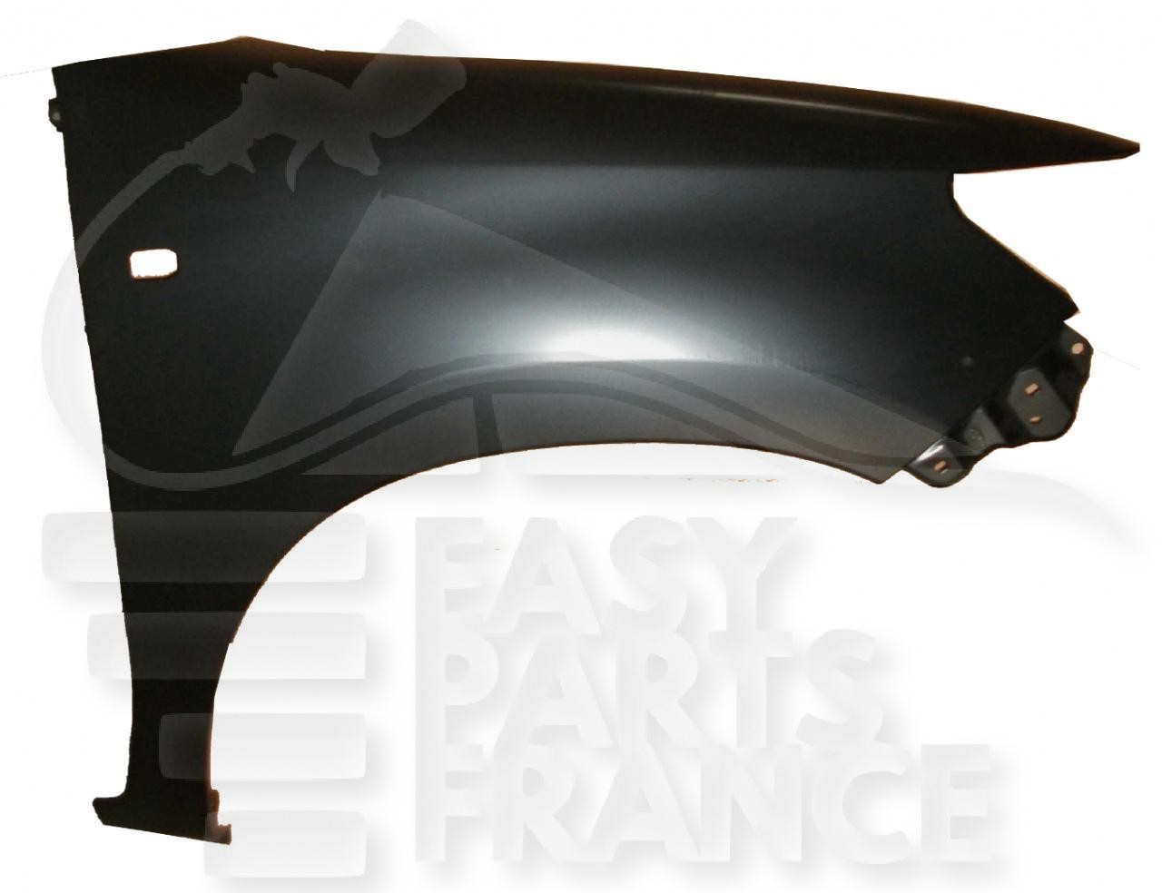 Aile avant-droit Toyota Hilux 02/12-02/16 2WD en acier traité avec découpe de phare