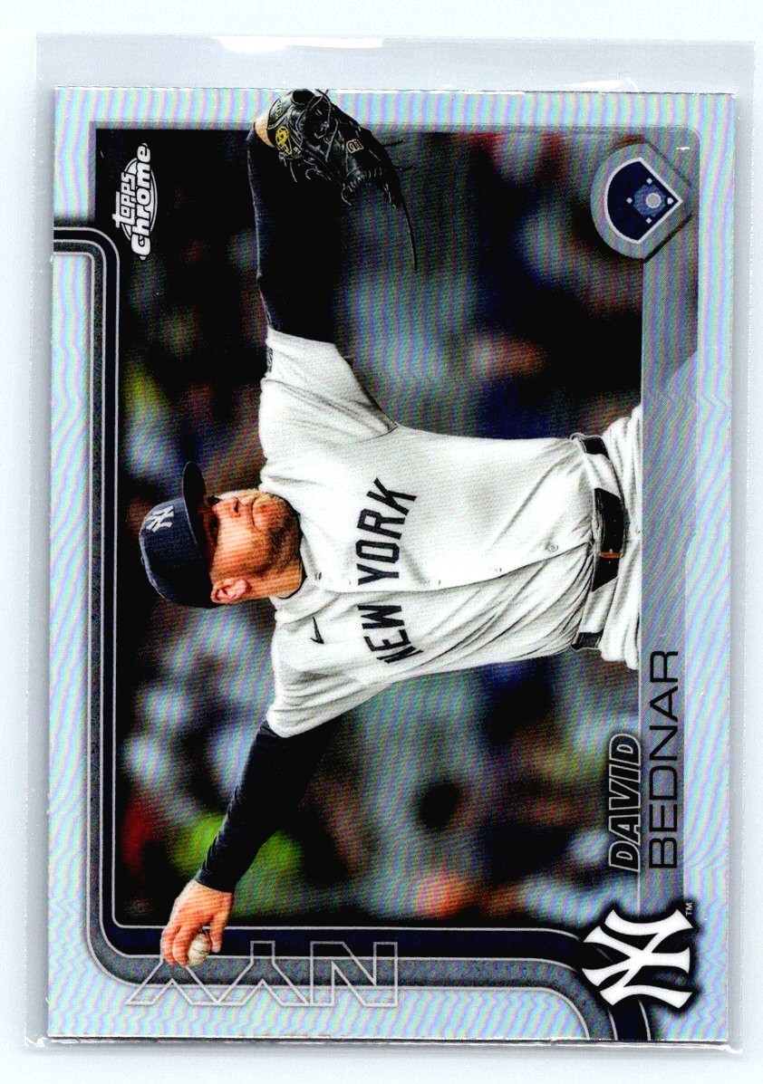 2025 Topps Chrome Update #USC182 David Bednar Yankees Refractor