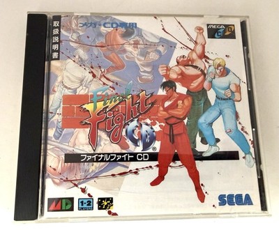 Final Fight CD Sega Mega-CD Japan CIB komplett Anleitung   Disc top   ungetestet