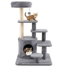 40  Multi-level Cat Tower w/Condo Padded Perch Bed Sisal Scratching Posts Ball