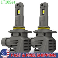 AUXITO Super Bright 9012 Headlight LED Bulb High Low Beam White HIR2 M5S 1-10Set