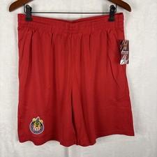 Icon Sports Men's Chivas De Guadalajara Officially Poly Soccer Shorts Large NWT