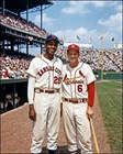 Stan Musial Satchel Paige Photo 8X10 - Cardinals KC Monarchs FREE SHIPPING