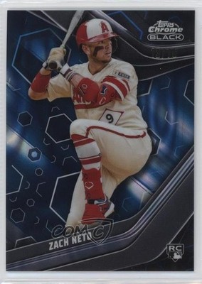 2023 Topps Chrome Black Blue Lava Refractor /75 Zach Neto #74 Rookie RC 1dh2