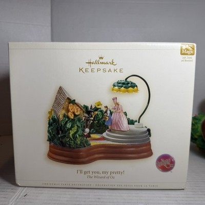 WIZARD OF OZ I ll Get You My Pretty Hallmark Keepsake Light Sound Move WORKS  06