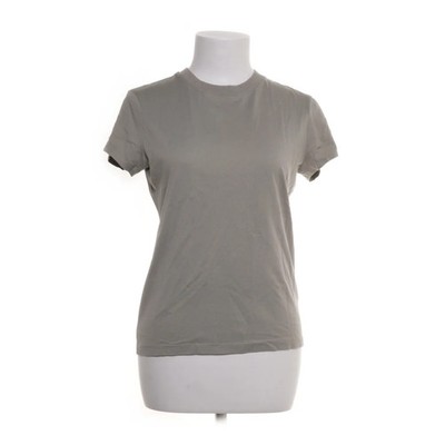 H&M, T-shirt, Größe: 36, Grün, Baumwolle/Seide, Einfarbig, Feinstrick #UCo