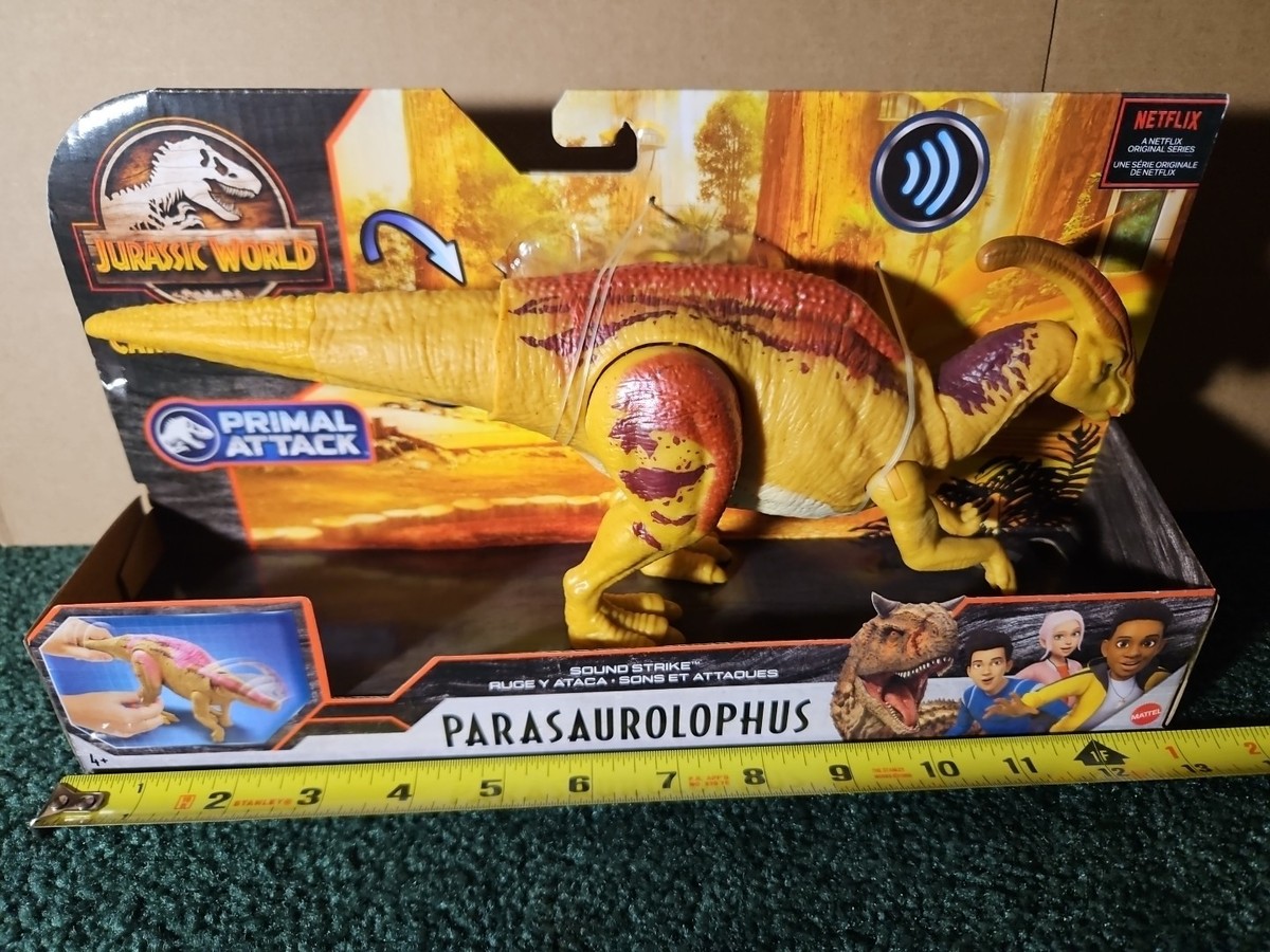 Mattel Jurassic World - Parasaurolophus - Sound Strike - Camp