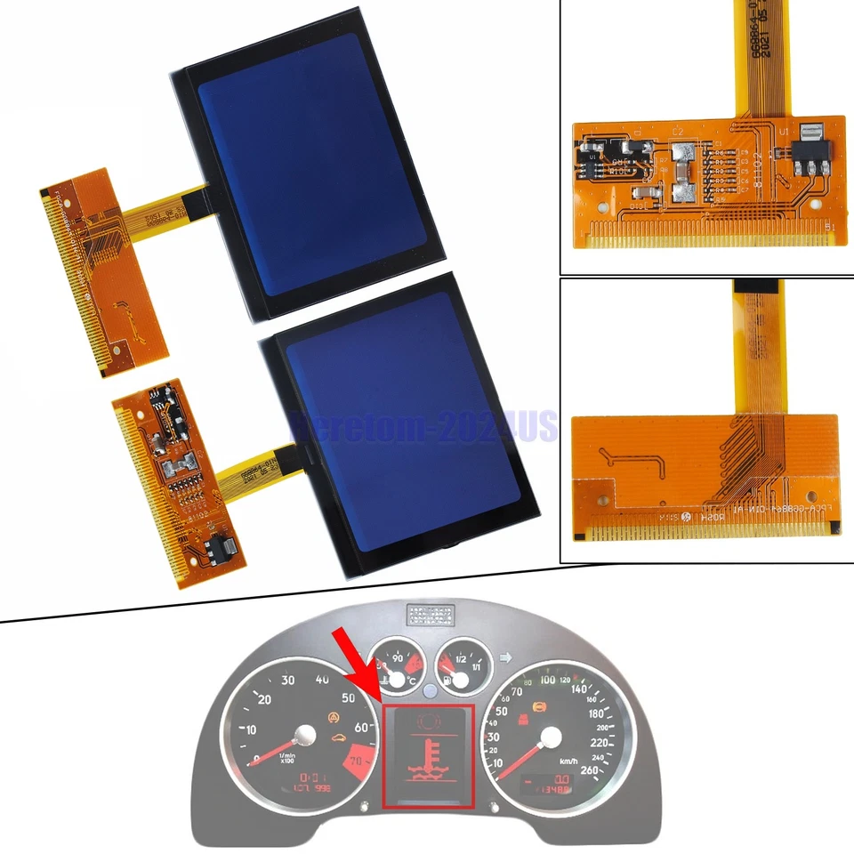 NUEVA PANTALLA LCD para Audi TT 1998-2006 cuadro de instrumentos reparación US STOCK Foto 2 de 4