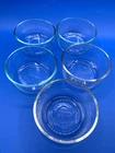 Pyrex 7200A 2 Cup Clear Glass Round Storage Bowls Containers NO LIDS - Lot of 5