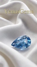 ✨💎 AAA Natural Diamond – 1 Ct Pear Cut Blue Color | Certified D Grade VVS1 💎✨