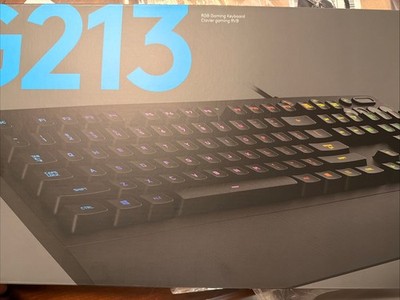 Logitech G213 Gaming Keyboard Black RGB LIGHTSYNC Full Size Keyboard