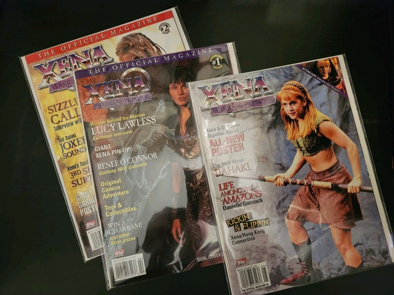 Xena Warrior Princess Magazine 1 2 4 NM Unread Posters 1998 Topps
