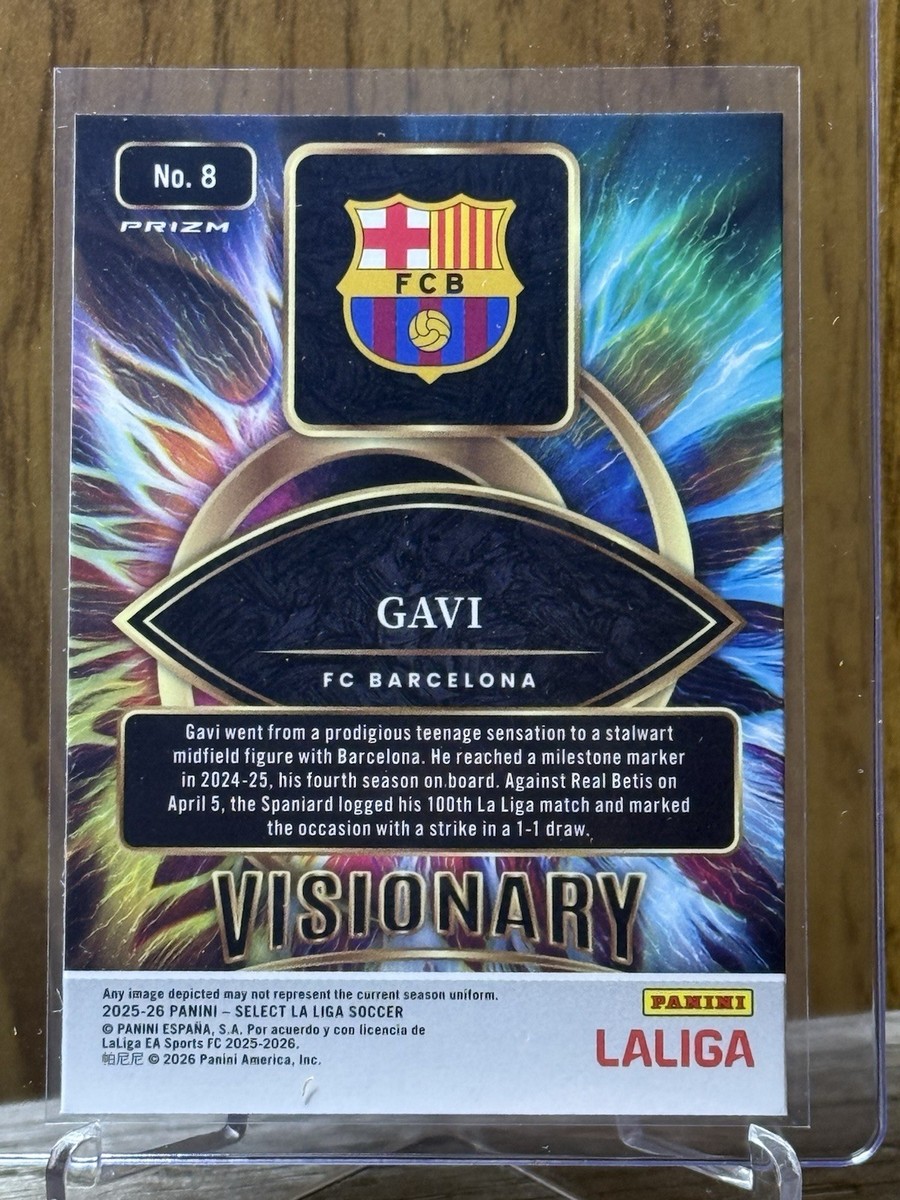 2025-26 Select La Liga Visionary Gavi #8 Case Hit Prizm FC