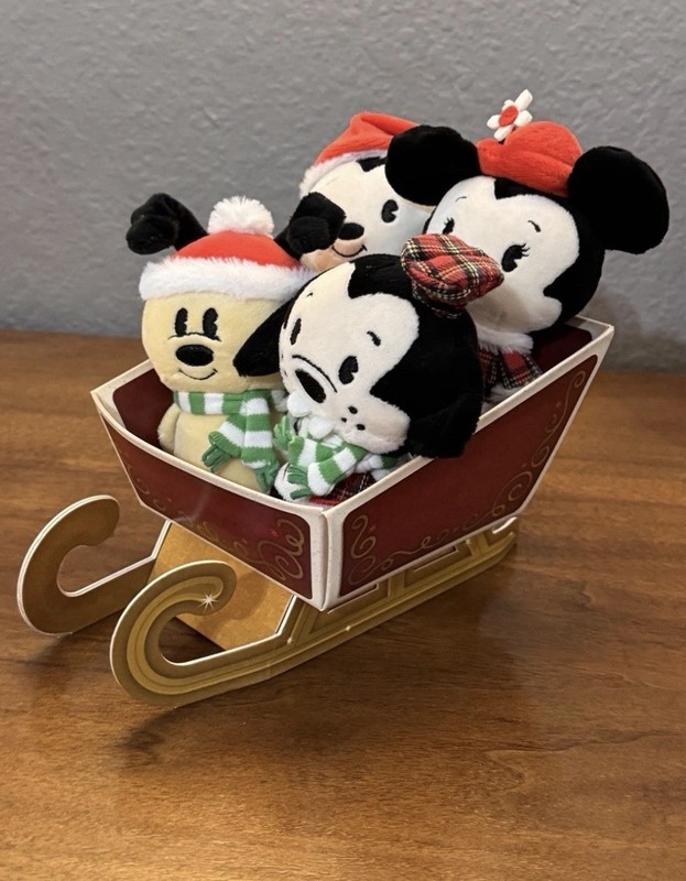 Hallmark Itty Bittys Mickey & Friends in Sleigh Holiday Collector Set