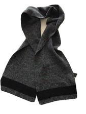 Wolsey 80 Lambswool Scarf Charcoal Black NWT