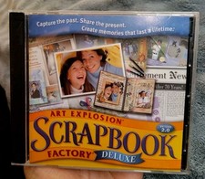 Nova Development Art Explosion Scrapbook Factory Deluxe 2.0 2 CD-ROM Windows Set