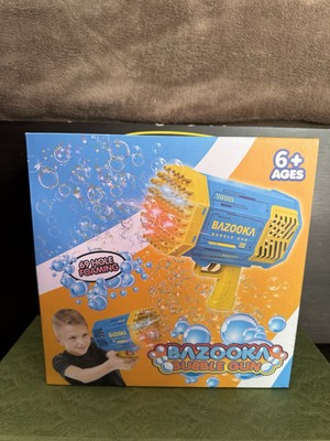 NEW Bubble Gun Machine for Kids 69 Hole Bazooka Bubble Blower Toy with Lights