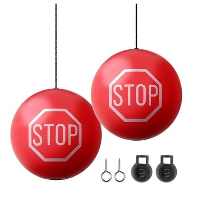 VKQTS 2PCS Garage Tennis Ball Parking 2.70×2.70×2.70 inch, Red/2PCS 