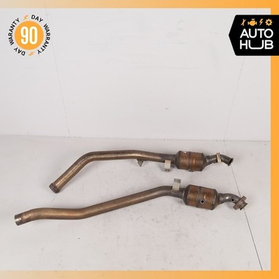 10-12 Mercedes X164 GL450 GL550 M273 Exhaust Downpipe Left & Right Side Set OEM