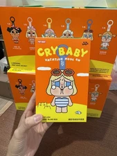 US SELLER-POP MART x Crybaby Vacation Mode On Series Vinyl Plush Key Pendant