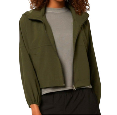 O'NEILL Olive Green LEXINGTON JACKET Shifting Tides BACKPACK HOOD Windbreaker M