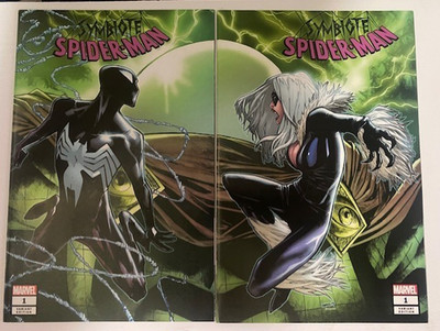 Marvel Symbiote Spider-Man #1 Fan Expo Dallas Variant Connecting Covers