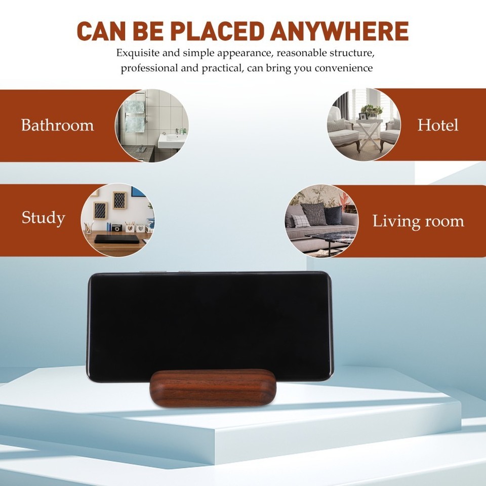 Wooden Phone Stand Desk Tablet Holder Desktop Cellphone Support | eBay ...