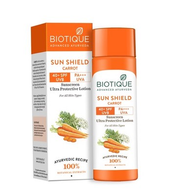 Biotique Bio Carrot Sunscreen SPF 40 Face Body Lotion 120ml