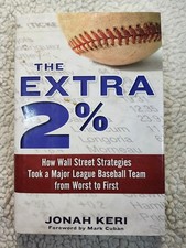The Extra 2% Jonah Keri Hardcover 2011 Tampa Bay Rays How Wall Street Management