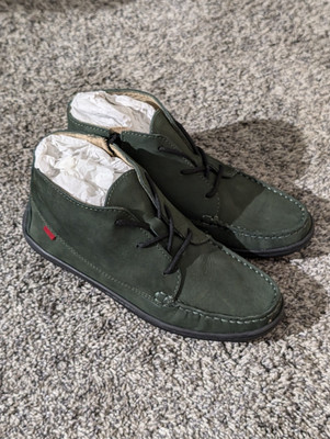 Marc Joseph Shoes West Houston Bootie Girls 3 Zip Up Leather Forest Green