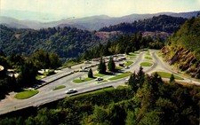 Postcard aerial view of newfound gap great smoky mountains national park NC