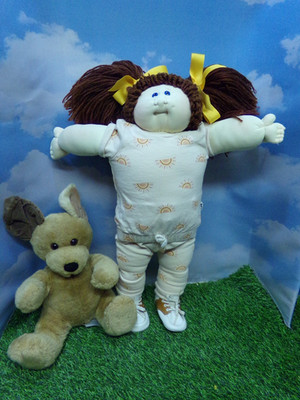 XAVIER ROBERTS SOFT SCULPTURED CABBAGE PATCH KID GIRL UED HAS FLAWS 1980