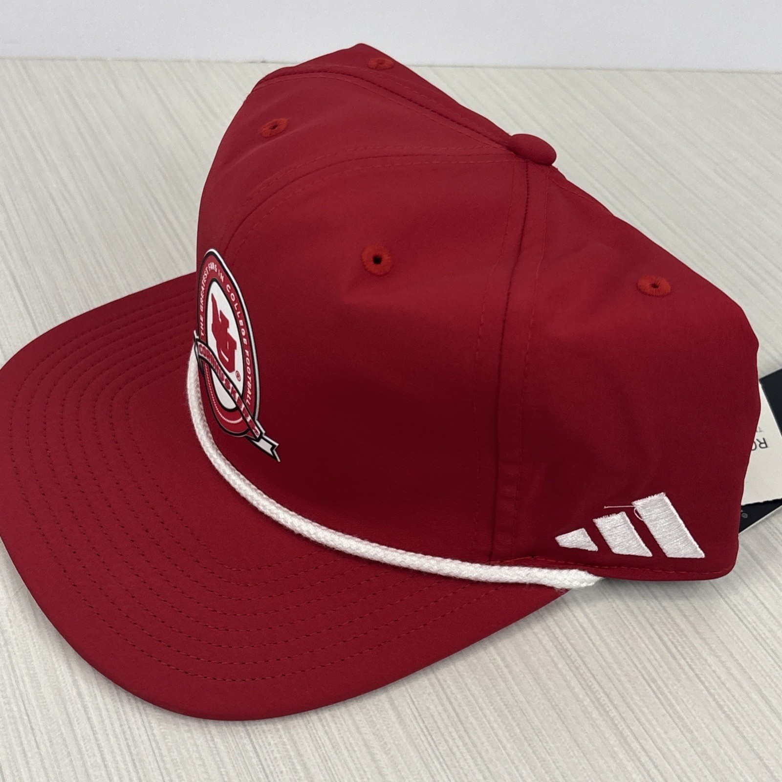 Nebraska Cornhuskers adidas Rope Adjustable Strapback Cap Hat OSFM NWT #JD3533 thumbnail 4