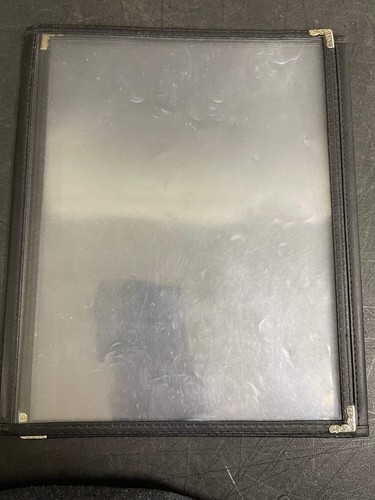 Used OwnMy 8.5 x 11 Inch Triple Fold 6 View Restaurant Menu Covers
