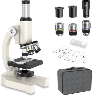 HUTACT Mikroskop für Kinder Erwachsene Anfänger: 40-2000X Compound Biology Microscop