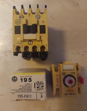 Allen Bradley 100-a09nds + 196-ftb+ 195-fa11 Lot See pictures for details 